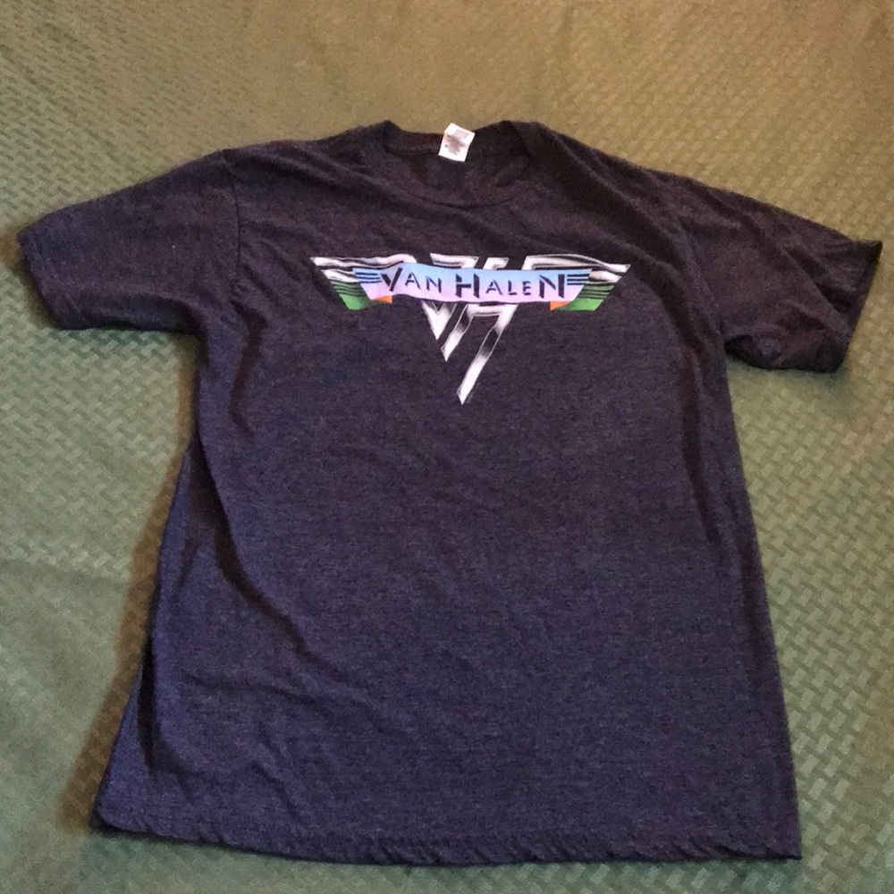 Van Halen tee shirt dark grey with logo on the front. Size small.